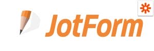 a logo for Jotform with a pencil on it