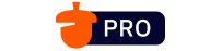 a Nutshell Pro logo with an orange acorn on a blue background